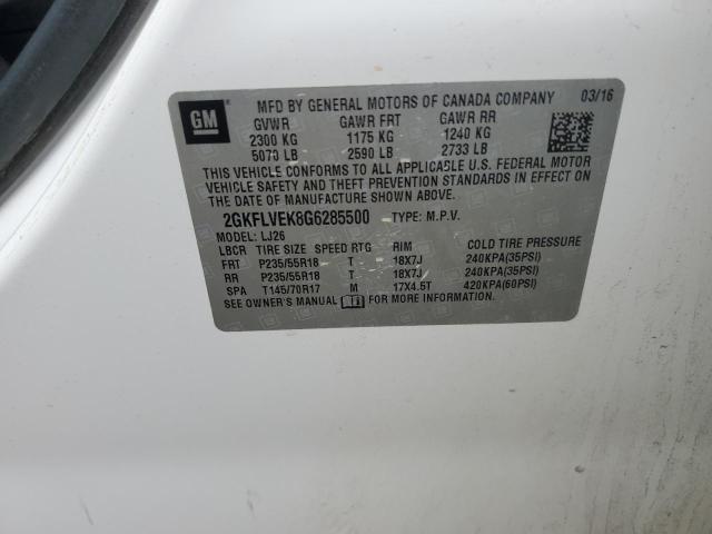 Aukcja sprzedaży 2016 Gmc Terrain Denali, vin: 2GKFLVEK8G6285500, numer aukcji: 69028763