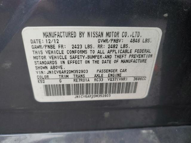 Продажа на аукционе авто 2013 Infiniti G37, vin: JN1CV6AR2DM352903, номер лота: 68614133