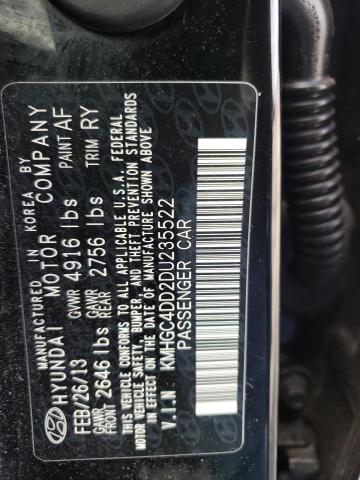 69626833 :رقم المزاد ، KMHGC4DD2DU235522 vin ، 2013 Hyundai Genesis 3.8l مزاد بيع