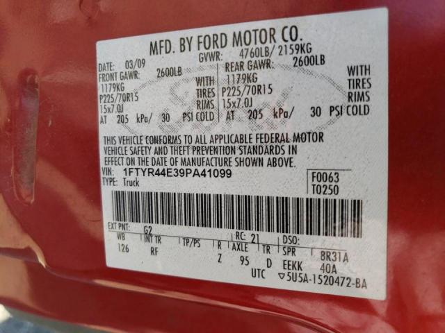 Aukcja sprzedaży 2009 Ford Ranger Super Cab, vin: 1FTYR44E39PA41099, numer aukcji: 67933943