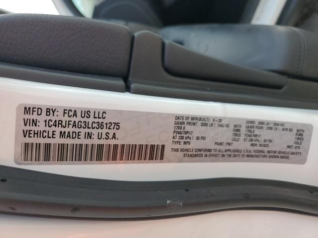 Aukcja sprzedaży 2020 Jeep Grand Cherokee Laredo, vin: 1C4RJFAG3LC361275, numer aukcji: 68475723