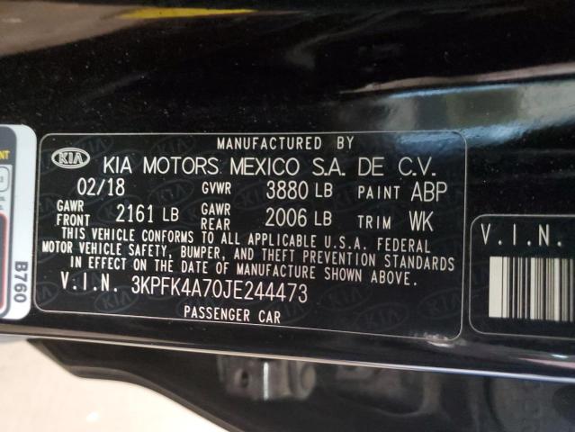 Продажа на аукционе авто 2018 Kia Forte Lx, vin: 3KPFK4A70JE244473, номер лота: 69087123
