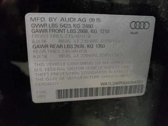 Продажа на аукционе авто 2016 Audi Q5 Premium Plus, vin: WA1L2AFP0GA064751, номер лота: 67491153