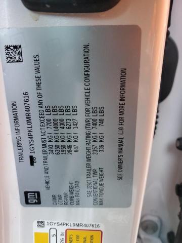 Продаж на аукціоні авто 2021 Cadillac Escalade Esv Sport, vin: 1GYS4PKL0MR407616, номер лоту: 69294463