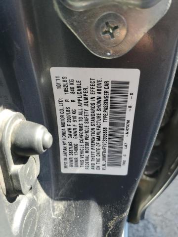 67566393 :رقم المزاد ، JHMFB4F27CS005868 vin ، 2012 Honda Civic Hybrid مزاد بيع
