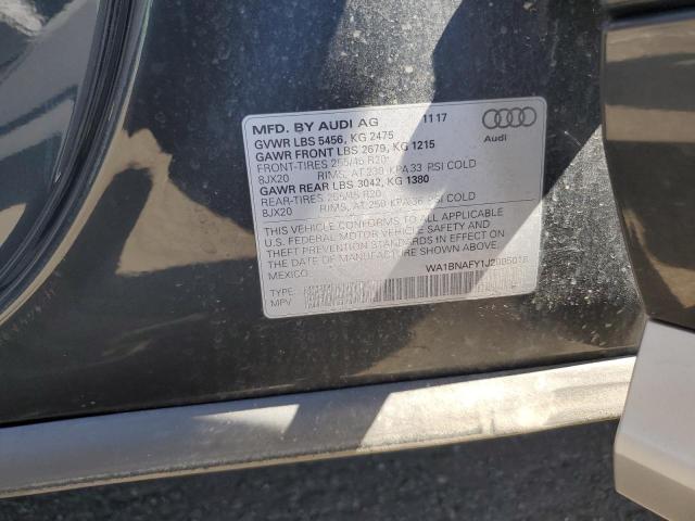Продаж на аукціоні авто 2018 Audi Q5 Premium Plus, vin: WA1BNAFY1J2095018, номер лоту: 66587503