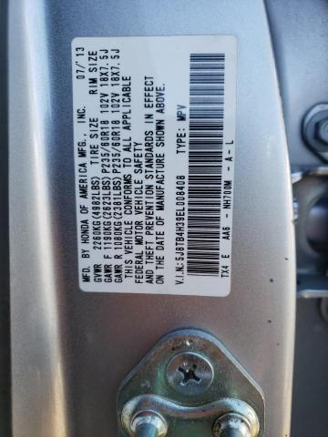 67107513 :رقم المزاد ، 5J8TB4H39EL008408 vin ، 2014 Acura Rdx مزاد بيع