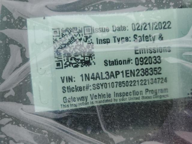 2014 Nissan Altima 2.5 მანქანა იყიდება აუქციონზე, vin: 1N4AL3AP1EN238352, აუქციონის ნომერი: 67451023