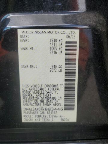 67625673 :رقم المزاد ، 1N4AL3AP0FN883446 vin ، 2015 Nissan Altima 2.5 مزاد بيع