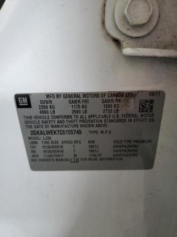 Aukcja sprzedaży 2012 Gmc Terrain Slt, vin: 2GKALWEK7C6155749, numer aukcji: 69788523