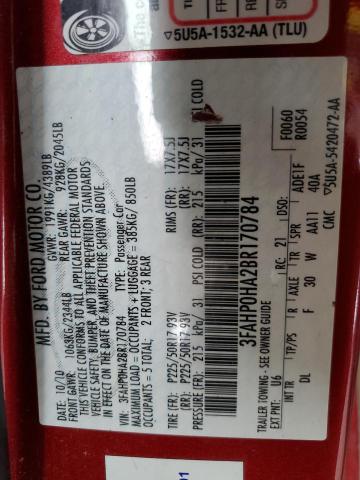 Продаж на аукціоні авто 2011 Ford Fusion Se, vin: 3FAHP0HA2BR170784, номер лоту: 67379723