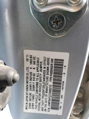Aukcja sprzedaży 2012 Honda Civic Hybrid, vin: JHMFB4F21CS005218, numer aukcji: 66657473