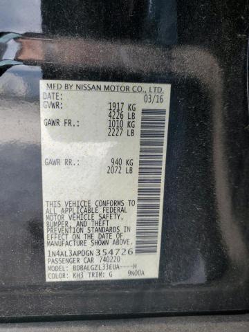 2016 Nissan Altima 2.5 მანქანა იყიდება აუქციონზე, vin: 1N4AL3AP0GN354726, აუქციონის ნომერი: 67791933