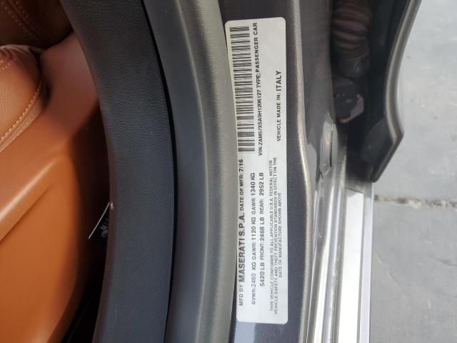 2017 Maserati Ghibli მანქანა იყიდება აუქციონზე, vin: ZAM57XSA9H1206127, აუქციონის ნომერი: 69024903