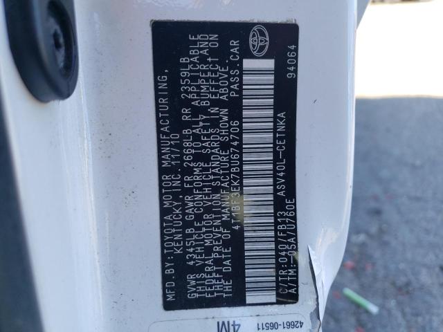 Auction sale of the 2011 Toyota Camry Base, vin: 4T1BF3EK7BU674706, lot number: 64315293