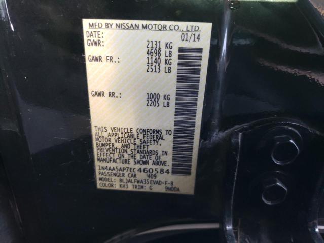 Продажа на аукционе авто 2014 Nissan Maxima S, vin: 1N4AA5AP7EC460584, номер лота: 67919273