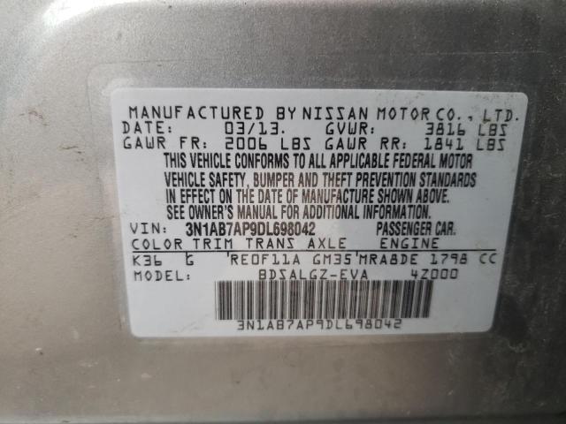 Продаж на аукціоні авто 2013 Nissan Sentra S, vin: 3N1AB7AP9DL698042, номер лоту: 67624833