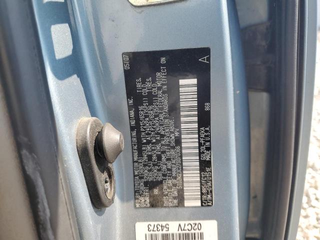 2007 Toyota Sienna Ce მანქანა იყიდება აუქციონზე, vin: 5TDZK23C27S070366, აუქციონის ნომერი: 70017903