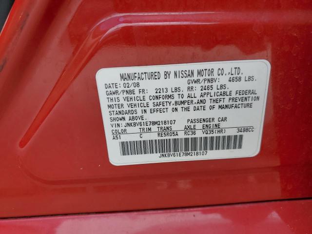 Продаж на аукціоні авто 2008 Infiniti G35, vin: JNKBV61E78M218107, номер лоту: 69561743