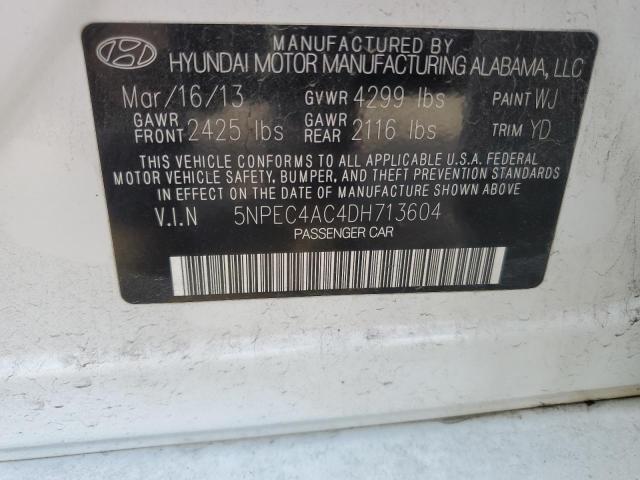 Продаж на аукціоні авто 2013 Hyundai Sonata Se, vin: 5NPEC4AC4DH713604, номер лоту: 68462173