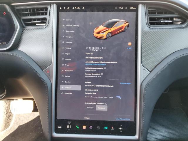 2018 Tesla Model S მანქანა იყიდება აუქციონზე, vin: 5YJSA1E27JF291279, აუქციონის ნომერი: 67383493