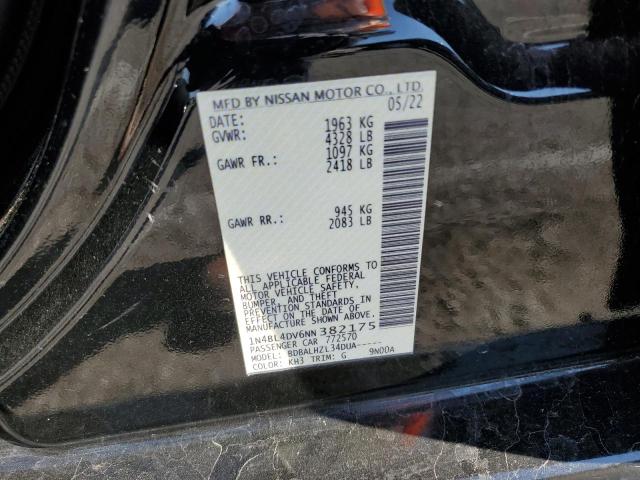 Aukcja sprzedaży 2022 Nissan Altima Sv, vin: 1N4BL4DV6NN382175, numer aukcji: 67372213