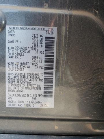 Продажа на аукционе авто 2016 Nissan Rogue S, vin: 5N1AT2MV5GC815599, номер лота: 66129993