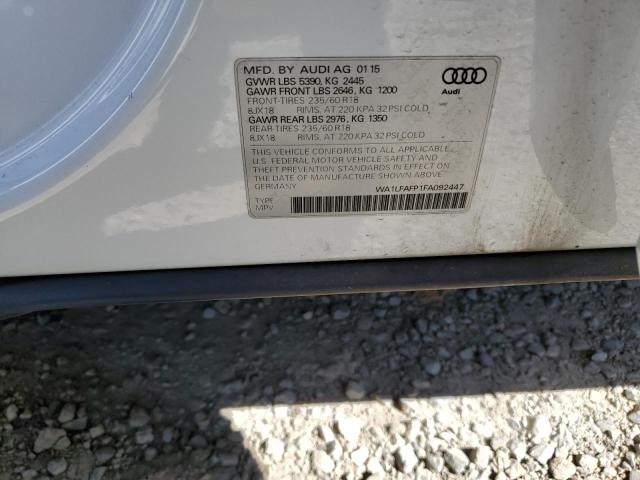 Продаж на аукціоні авто 2015 Audi Q5 Premium Plus, vin: WA1LFAFP1FA092447, номер лоту: 68136103