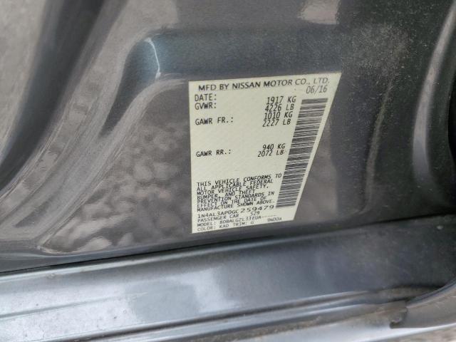2016 Nissan Altima 2.5 მანქანა იყიდება აუქციონზე, vin: 1N4AL3AP0GC259479, აუქციონის ნომერი: 68121143