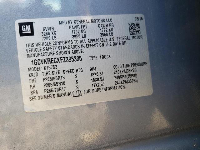 Продажа на аукционе авто 2015 Chevrolet Silverado K1500 Lt, vin: 1GCVKRECXFZ395395, номер лота: 68281993