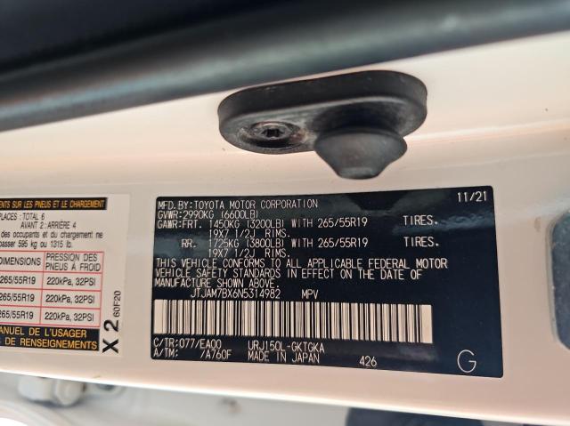 Продажа на аукционе авто 2022 Lexus Gx 460, vin: JTJAM7BX6N5314982, номер лота: 67766533