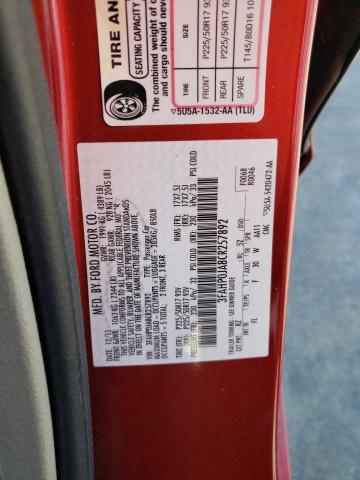 Продаж на аукціоні авто 2012 Ford Fusion Sel, vin: 3FAHP0JA8CR257892, номер лоту: 65850243