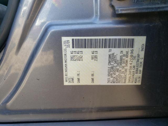 2010 Nissan Altima Base მანქანა იყიდება აუქციონზე, vin: 1N4AL2AP3AN420896, აუქციონის ნომერი: 67485323
