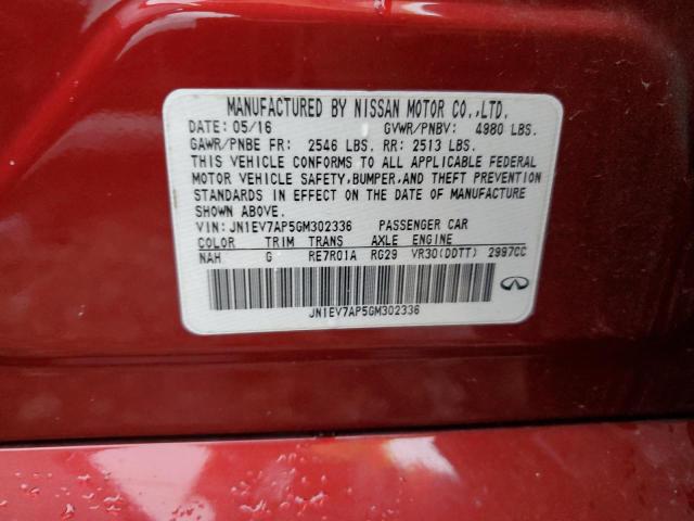 Aukcja sprzedaży 2016 Infiniti Q50 Premium, vin: JN1EV7AP5GM302336, numer aukcji: 66472513