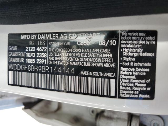 Aukcja sprzedaży 2011 Mercedes-benz C 300 4matic, vin: WDDGF8BB9BR144144, numer aukcji: 66655053