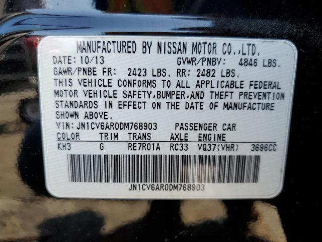 Продаж на аукціоні авто 2013 Infiniti G37, vin: JN1CV6AR0DM768903, номер лоту: 65195283