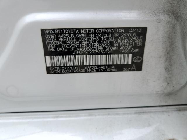 Aukcja sprzedaży 2013 Lexus Is 250, vin: JTHBF5C29D5192124, numer aukcji: 67910423