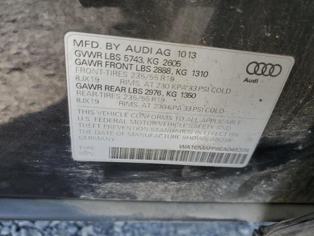 Aukcja sprzedaży 2014 Audi Q5 Tdi Pre, vin: WA1CMAFP8EA045338, numer aukcji: 71397014