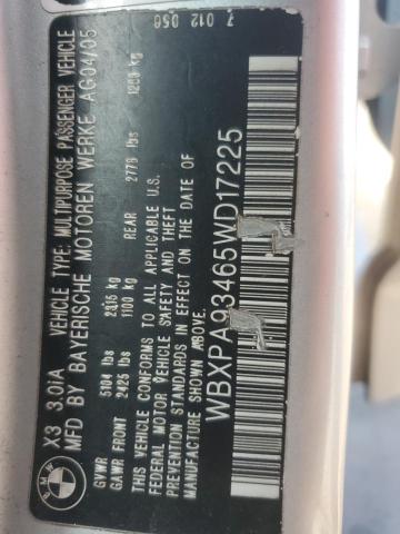 72976984 :رقم المزاد ، WBXPA93465WD17225 vin ، 2005 Bmw X3 3.0i مزاد بيع