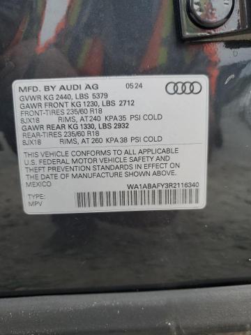Aukcja sprzedaży 2024 Audi Q5 Premium 40, vin: WA1ABAFY3R2116340, numer aukcji: 69185514
