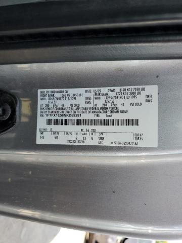 Продажа на аукционе авто 2022 Ford F150, vin: 1FTFX1E58NKD69281, номер лота: 72006074