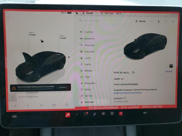 Aukcja sprzedaży 2023 Tesla Model 3, vin: 5YJ3E1EA3PF568888, numer aukcji: 72019294