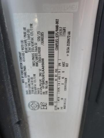 67499074 :رقم المزاد ، 1FTBR3U81LKA05698 vin ، 2020 Ford Transit مزاد بيع