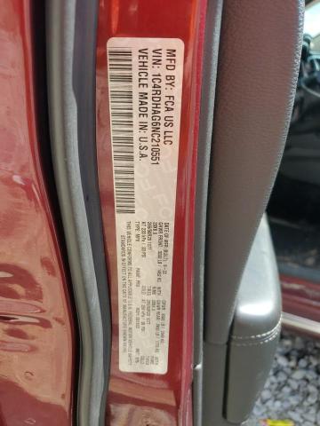 Продажа на аукционе авто 2022 Dodge Durango, vin: 1C4RDHAG6NC210551, номер лота: 72852694
