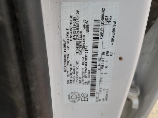 Aukcja sprzedaży 2022 Ford F250 Super, vin: 1FT7W2B6XNEF16371, numer aukcji: 72987974
