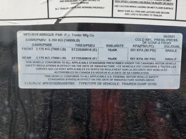 Продажа на аукционе авто 2022 Pj Trailers Dump Trlr, vin: 4P51D1925N3057583, номер лота: 71419224
