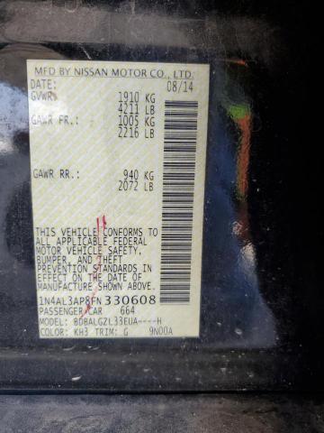 72645934 :رقم المزاد ، 1N4AL3AP8FN330608 vin ، 2015 Nissan Altima مزاد بيع