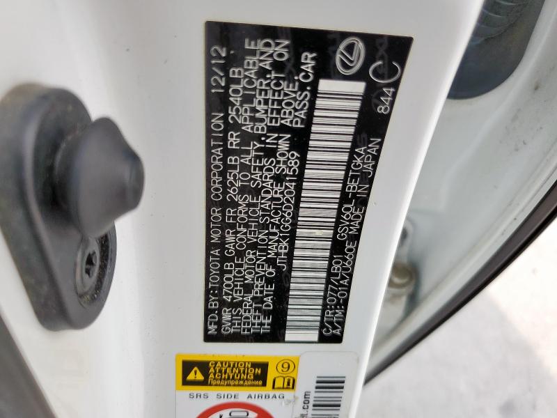 Продажа на аукционе авто 2013 Lexus Es 350, vin: JTHBK1GG6D2041589, номер лота: 80667085