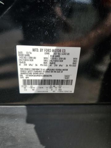 81554065 :رقم المزاد ، 1FM5K8AR9HGB54376 vin ، 2017 Ford Explorer مزاد بيع