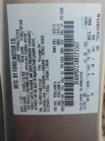 Aukcja sprzedaży 2008 Ford Fusion Se, vin: 3FAHP07Z18R175507, numer aukcji: 84235475